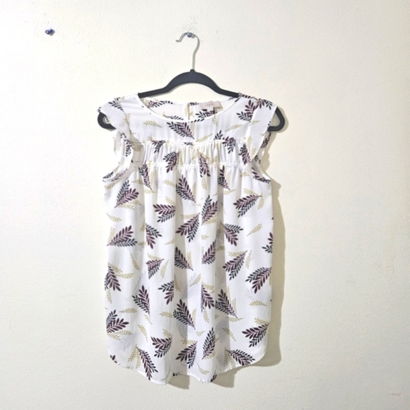 Loft Flutter Sleeve Blouse - Picture 1 of 5